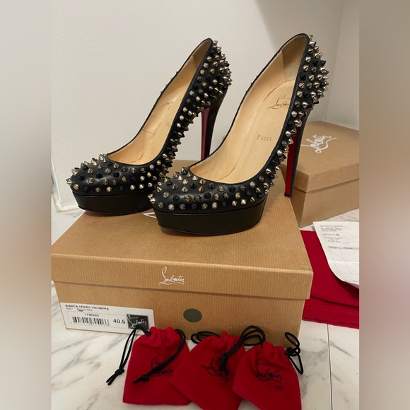 Christian Louboutin Shoes - Christian Louboutin Bianca Spikes 140 Nappa
